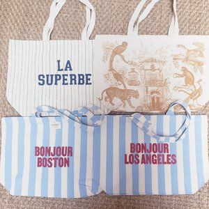 Bundle of four Sezane tote bags!